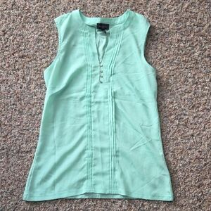 The Limited Light Green Sleeveless Blouse